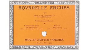 Arches Watercolour Pads Rough Grain (GSM 300, Size 18cm x 26 cm)