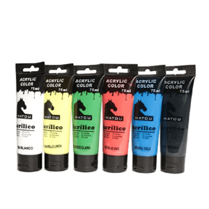 ArtRight Acrylic Colour Paint Set (Multicolor, 6 Pieces x 75ml)