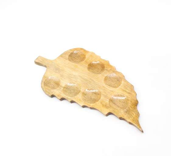 ArtRight Wooden Palette - Mini Palette Leaf Designer Palette for All Painting and Drawing Purposes (Oil, Watercolour, Acrylic, Gouache, Mixed Media) for Kids, Professionals, Artists and Students…