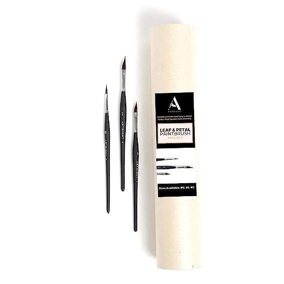 Leaf Dagger and Petal Set of 3 Brushes for Lining