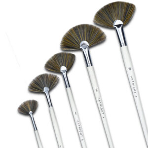 ArtRight Fan Artist Paint Brush Set of 5Pcs
