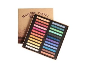 ArtRight Water Proof Soft Pastels Set of 24 | 24 Vibrant Shades Soft Pastel Crayons for Artists & Kids