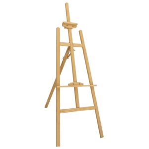 ArtRight Artists 5 Feet Adjustable Wooden Easel Painting Stand with Angle & Height Modification for Painting & Display - 5 Ft (56") Large Studio Easel Stand, Holds Canvas up to 43 Inches, Beechwood