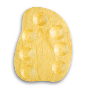 ArtRight Mango-Shaped Wooden Painting Palette