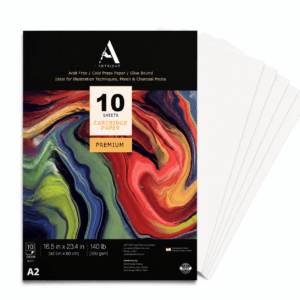 ArtRight A2 Sketching & Mixed Media Paper, 300 GSM – 10 Handmade Sheets