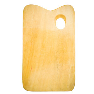 ArtRight Rectangular Wooden Painting Palette with Thumb Hole