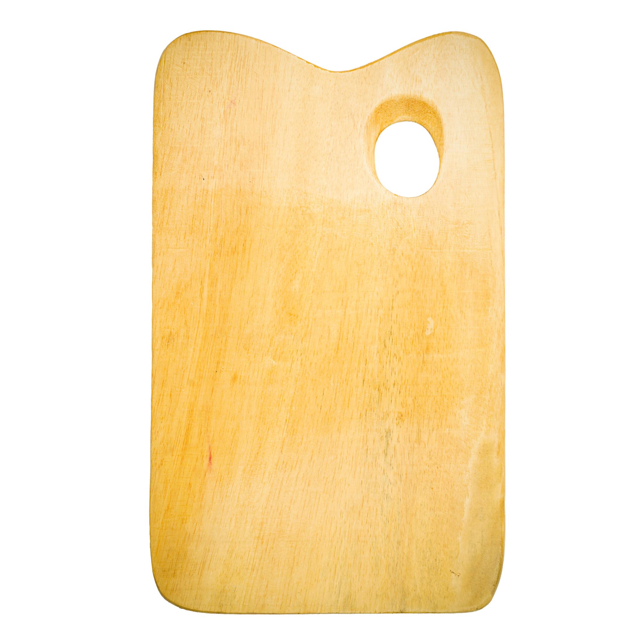 ArtRight Rectangular Wooden Painting Palette with Thumb Hole