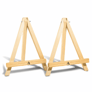 ArtRight 10-Inch Mini Wooden Easel Set of 2 for Painting & Display