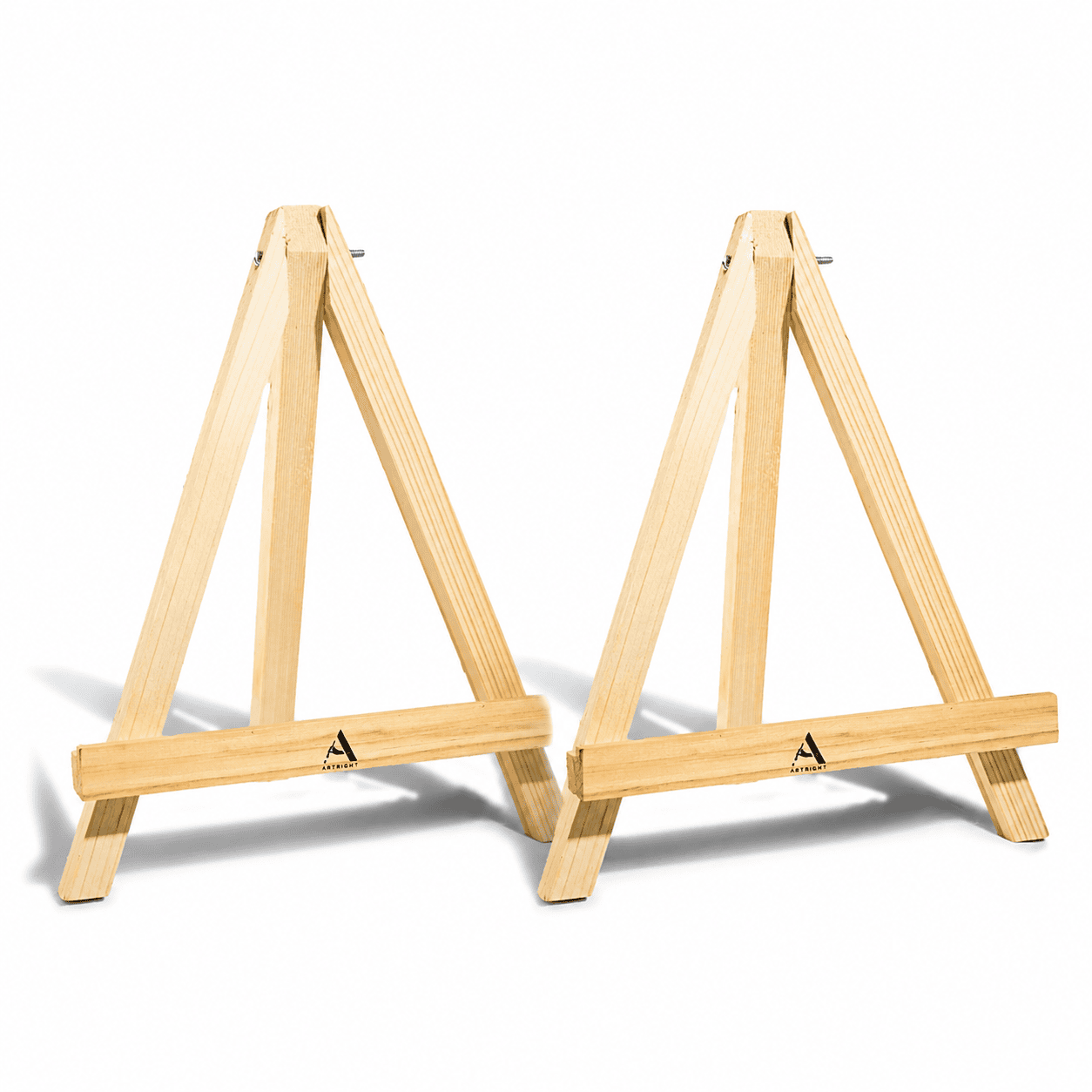 ArtRight 10-Inch Mini Wooden Easel Set of 2 for Painting & Display