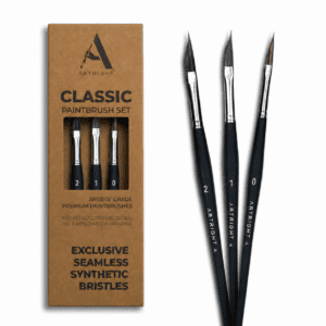 ArtRight 3-Piece Leaf, Dagger & Petal Lining Brush Set