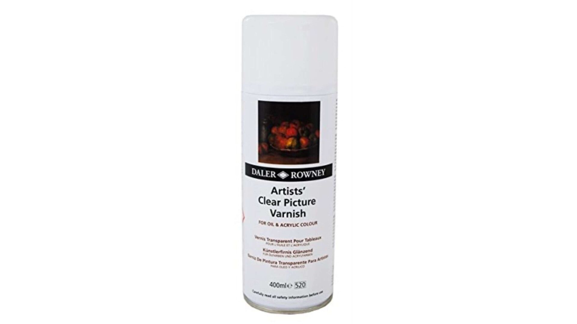 Daler Rowney Artists Clear Picture Varnish Aerosol, 400 ml