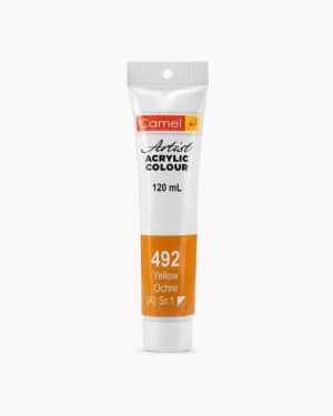 CAMEL ARTIST ACRYLIC COLOUR 120ML – YELLOW OCHRE