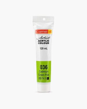 CAMEL ARTIST ACRYLIC COLOUR 120ML – CADMIUM GREEN PALE HUE