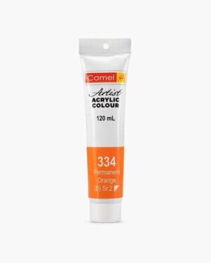 CAMEL ARTIST ACRYLIC COLOUR 120ML – PERMANENT ORANGE