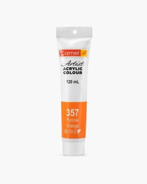 CAMEL ARTIST ACRYLIC COLOUR 120ML – PYRROLE ORANGE