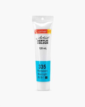 CAMEL ARTIST ACRYLIC COLOUR 120ML – PERMANENT BLUE LIGHT
