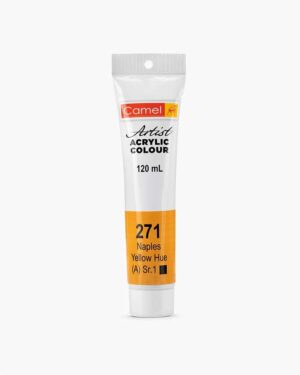 CAMEL ARTIST ACRYLIC COLOUR 120ML – NAPLES YELLOW HUE