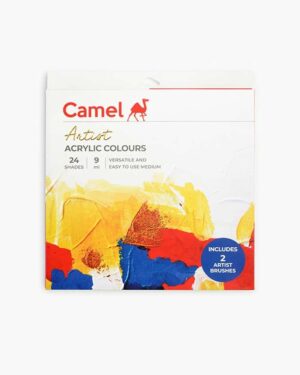Camel Artist Acrylic Colours 24 Shade X 9ml + 1 Titanium White X 20m