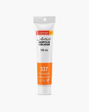CAMEL ARTIST ACRYLIC COLOUR 120ML – Permanent Yellow Deep