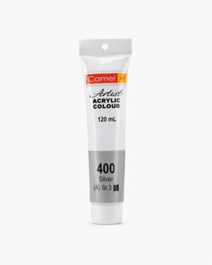 CAMEL ARTIST ACRYLIC COLOUR 120ML – SILVER