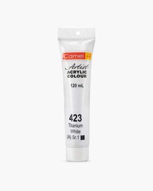CAMEL ARTIST ACRYLIC COLOUR 120ML – TITANIUM WHITE