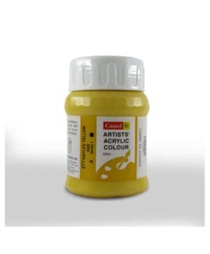 CAMEL ARTIST ACRYLIC COLOUR 500ML – NAPLES YELLOW HUE