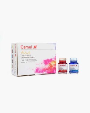 Camel Coloured Drawing Inks  Assorted pack of 12 shades in 20 ml