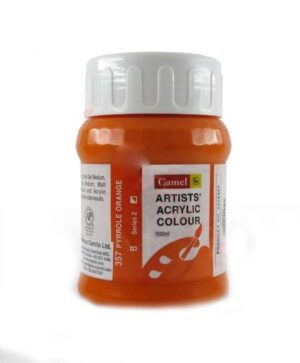 CAMEL ARTIST ACRYLIC COLOUR 500ML – PYRROLE ORANGE