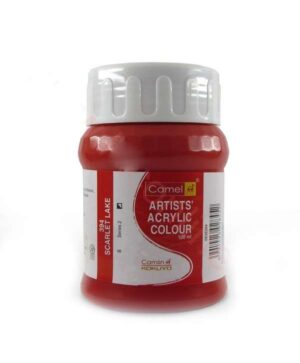 CAMEL ARTIST ACRYLIC COLOUR 500ML – SCARLET LAKE