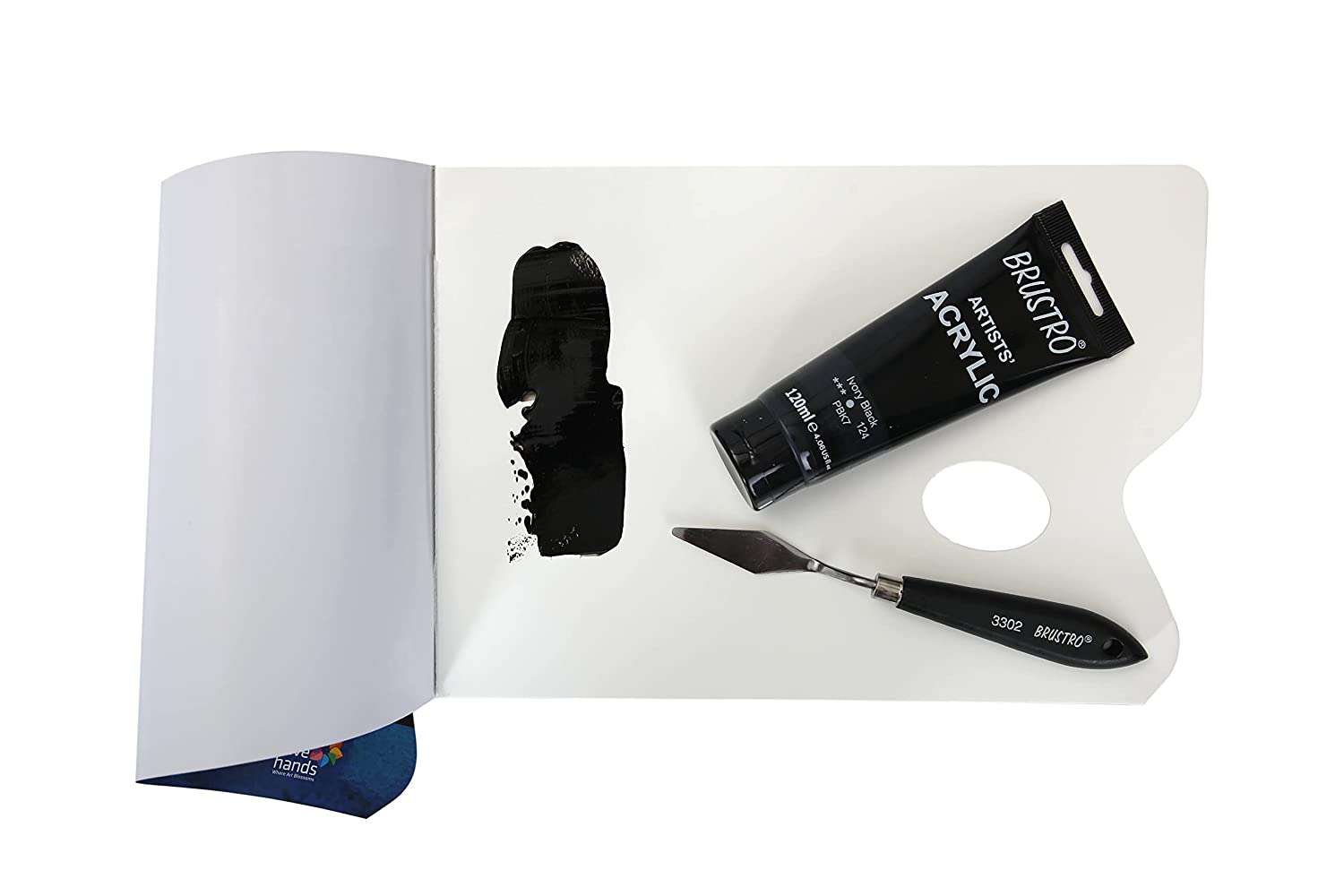 Brustro Artists Acrylic 120ml Ivory Black