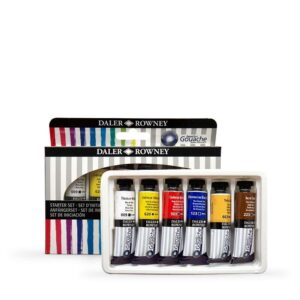 DALER ROWNEY AQUAFINE GOUACHE 15ML SET OF 6