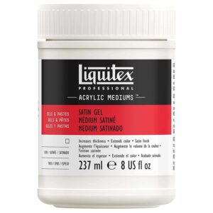 Liquitex Acrylic Satin Gel 237ML, Transparent