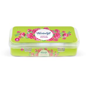 Fevicryl Acrylic Colours Sunflower Kit (10 Colors x 15 ml) DIY Paint, Rich Pigment, Non-Craking Paint for Canvas, Wood, Leather, Earthenware, Metal