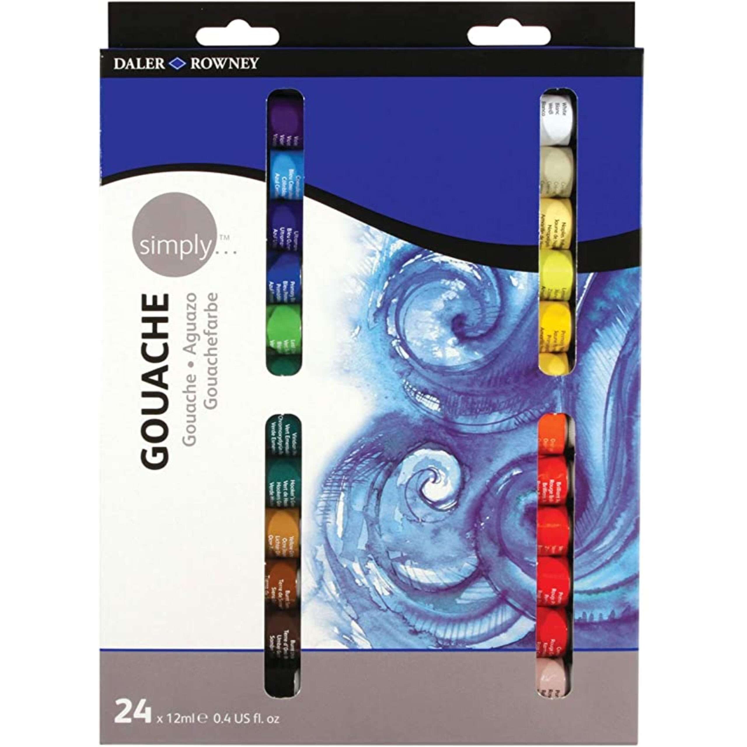 Daler Rowney 12ml Simply Gouache Set (Pack of 24)