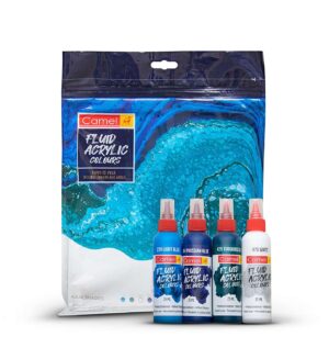 Camel Fluid Acrylic Kit – Aqua Series