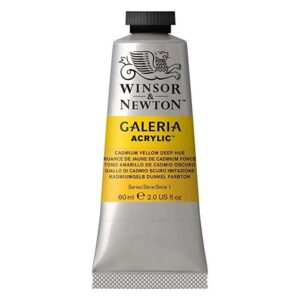 Winsor & Newton Galeria Acrylic 60ml Tube, Cadmium Yellow Deep Hue