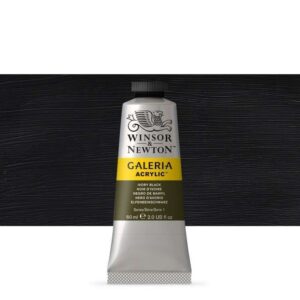 WINSOR & NEWTON : GALERIA : ACRYLIC PAINT : 60ML : IVORY BLACK