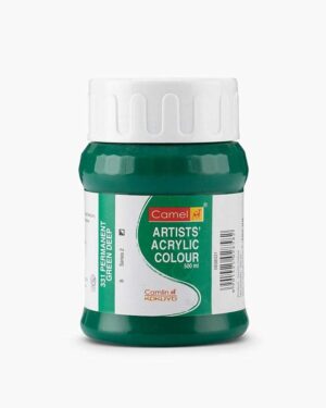 CAMEL ARTIST ACRYLIC COLOUR 500ML – PERMANENT GREEN DEEP