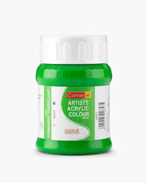 CAMEL ARTIST ACRYLIC COLOUR 500ML – PERMANENT GREEN LIGHT