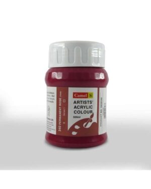CAMEL ARTIST ACRYLIC COLOUR 500ML – PERMANENT ROSE