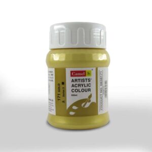 CAMEL ARTIST ACRYLIC COLOUR 500ML – GOLD