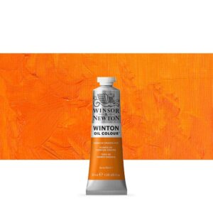 WINSOR & NEWTON : WINTON : OIL PAINT : 37ML : CADMIUM ORANGE HUE