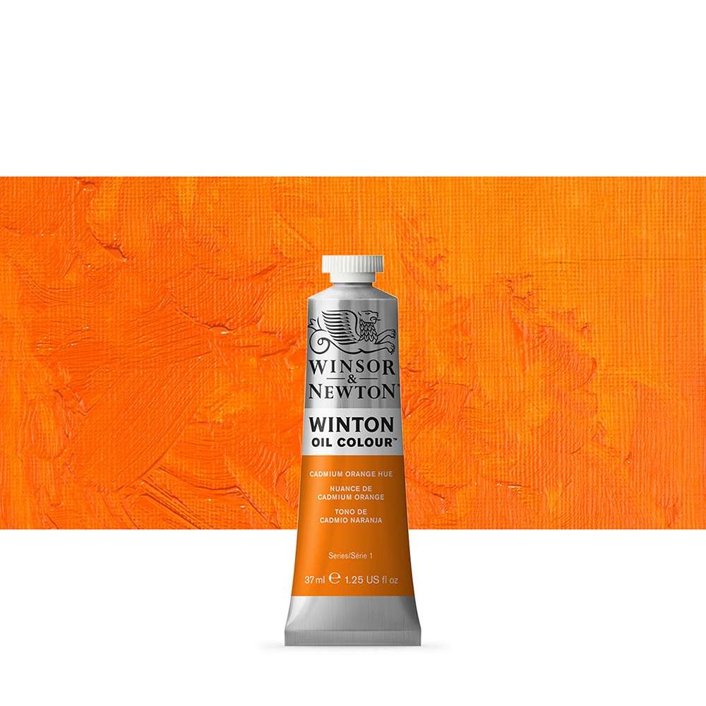 WINSOR & NEWTON : WINTON : OIL PAINT : 37ML : CADMIUM ORANGE HUE