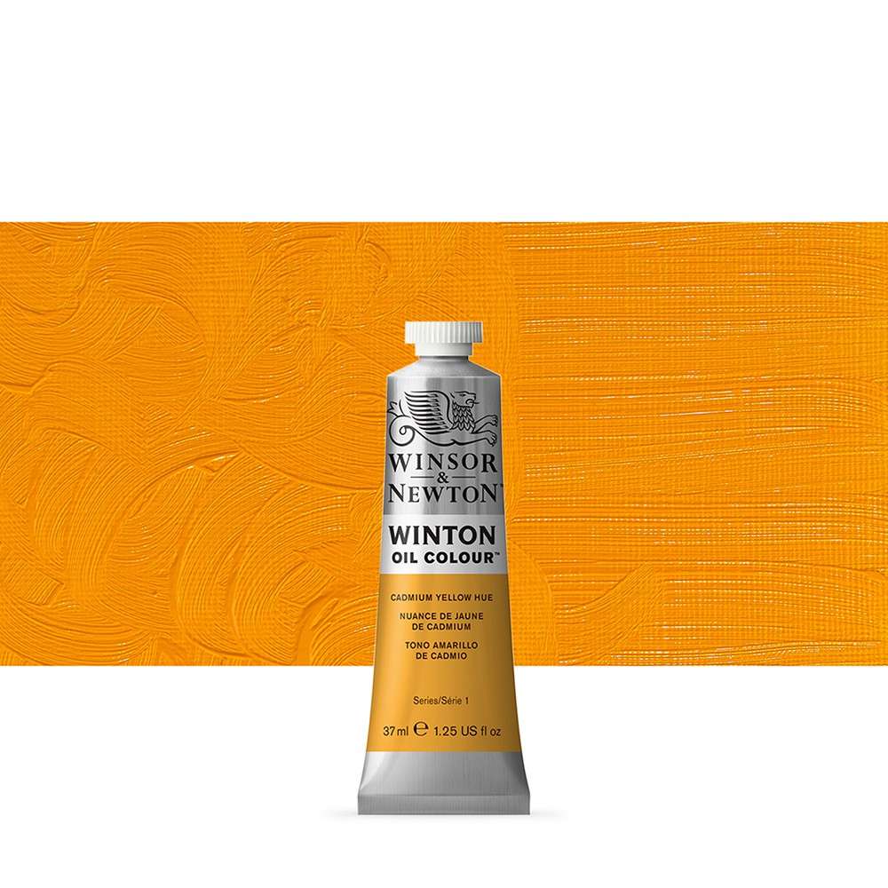 WINSOR & NEWTON : WINTON : OIL PAINT : 37ML : CADMIUM YELLOW PALE HUE