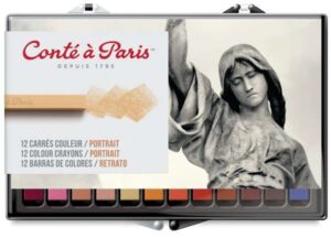 Conte Paris Crayon Set Of 12 Potrait