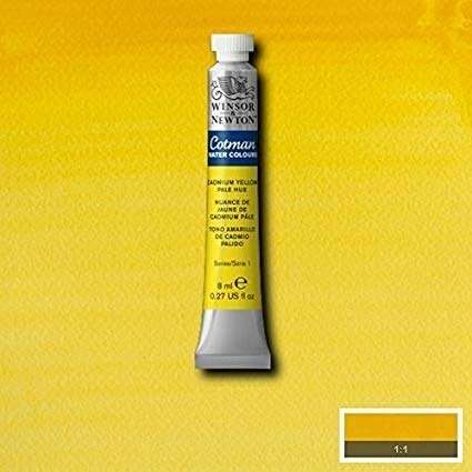 Winsor & Newton Cotman Water Colour 8ML CADMIUM YELLOW PALE HUE