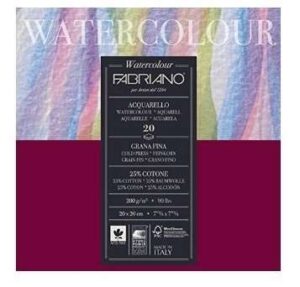 Fabriano Studio Watercolor Blocks CP 200 GSM 20 X 20 cm