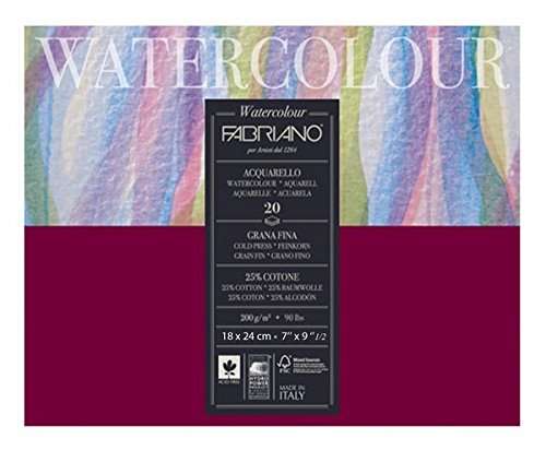 Fabriano Studio Watercolor Blocks CP 300 GSM 18 x 24cm