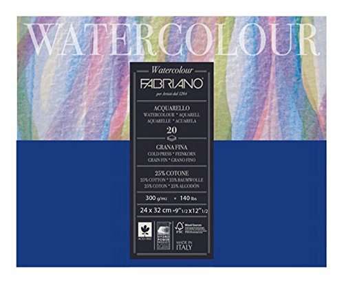 Fabriano Studio Watercolor Blocks CP 300 GSM 24 X 32 CM