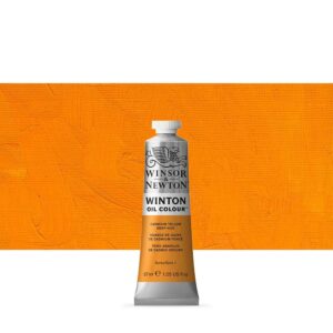 WINSOR & NEWTON : WINTON : OIL PAINT : 37ML : CADMIUM YELLOW DEEP HUE